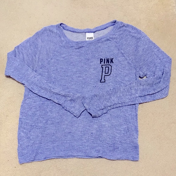 🆕PINK BY VS SUPER CUTE&VERY SOFT LIGHTWEIGHT SWEATER BLUE&PERIWINKLE IN COLOR - Picture 2 of 5